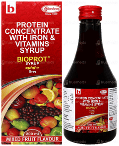 Bioprot Mixed Fruit Flavour Syrup 200Ml